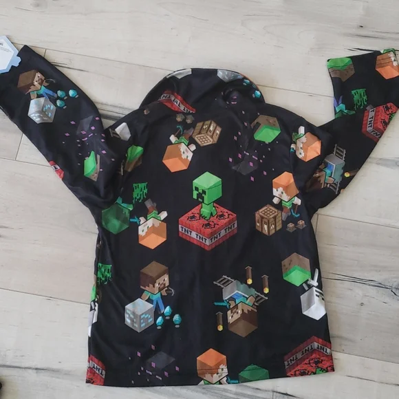 NWT Boys Minecraft Pajamas size 6 - Picture 3 of 5